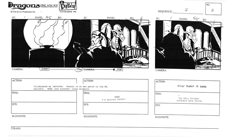 Portfolio - Storyboards - Phil Roman - Christmas Special - Fire and Ice