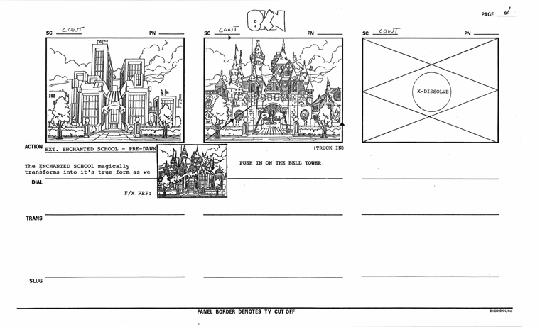 Portfolio - Storyboards - Studio B - Class of the Titans - Once in a Blue Moon