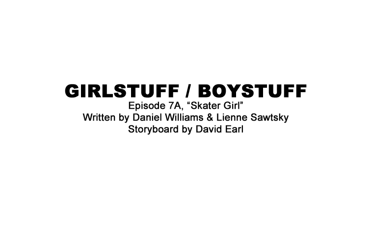 Portfolio - Storyboards - Decode - Girlstuff Boystuff - Skater Girl