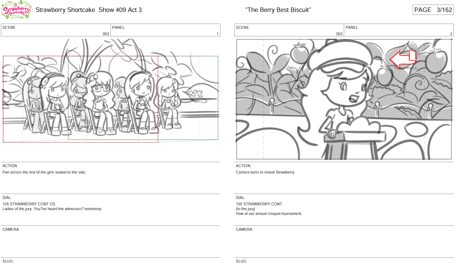 Portfolio - Storyboards - Nerd Corps - Battleforce Five - The Berry Best Biscuit