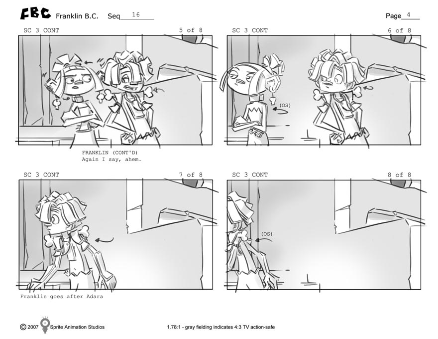 Portfolio - Storyboards - Studio B - Class of the Titans - Seq 16