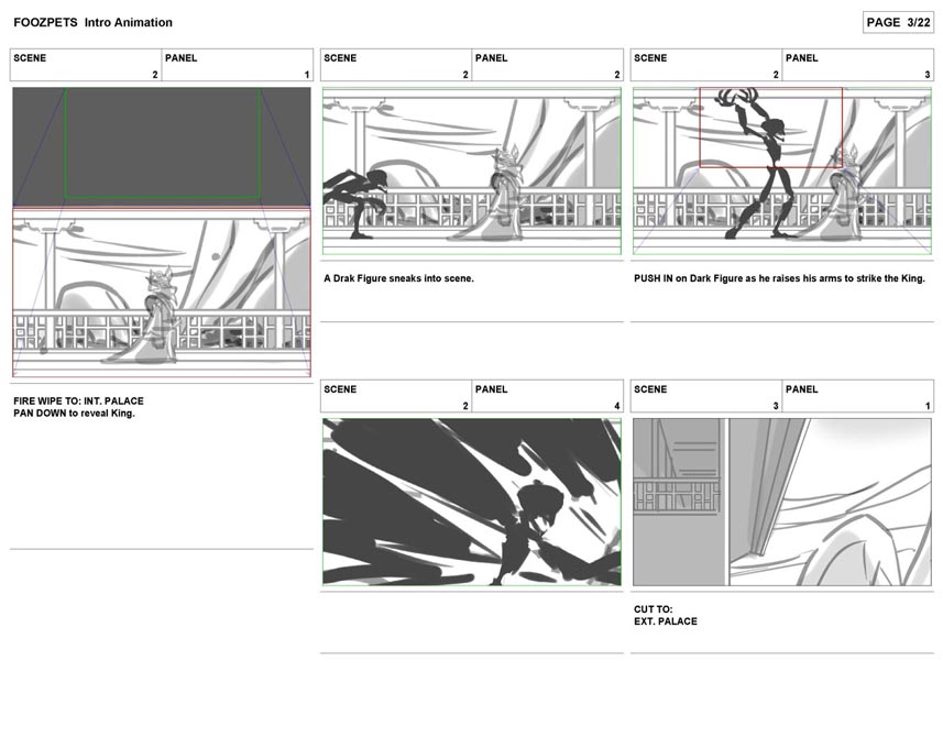 Portfolio - Storyboards - Studio B - Intro Animation