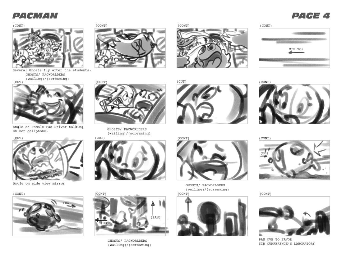 Portfolio - Storyboards - Studio B - Class of the Titans - Start