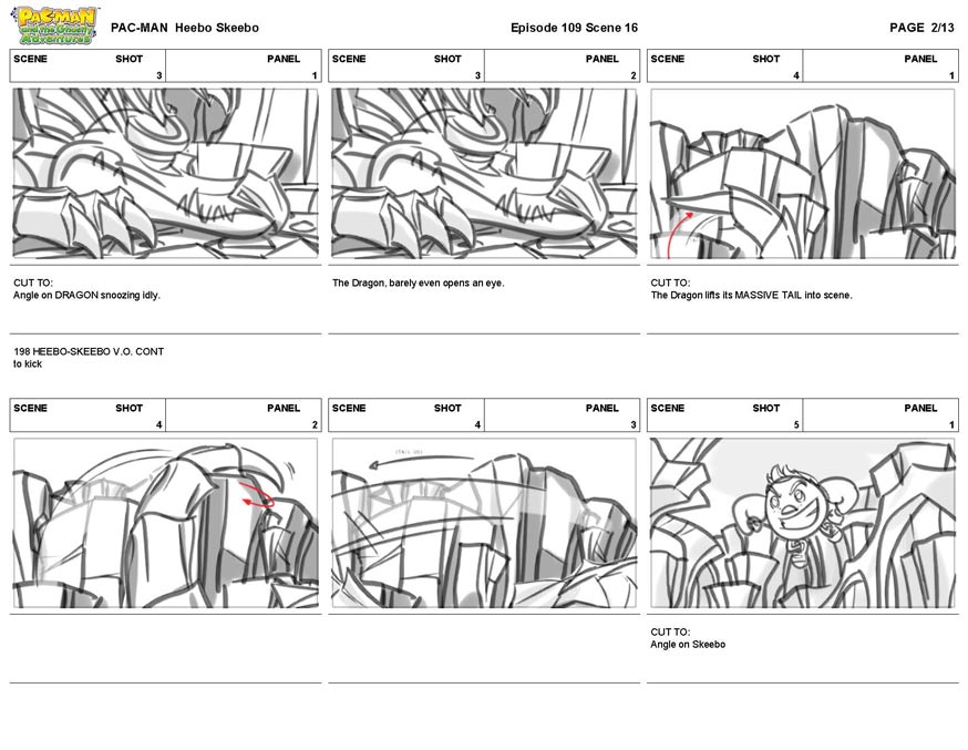 Portfolio - Storyboards - Sprite - Pacman - Heebo Skeebo