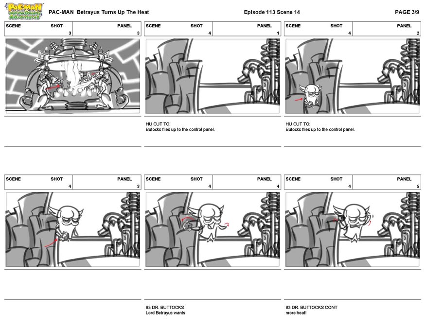 Portfolio - Storyboards - Studio B - Betrayus Turns Up The Heat