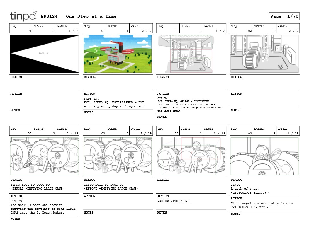 Portfolio - Storyboards - Studio B - Class of the Titans - One Step at a Time