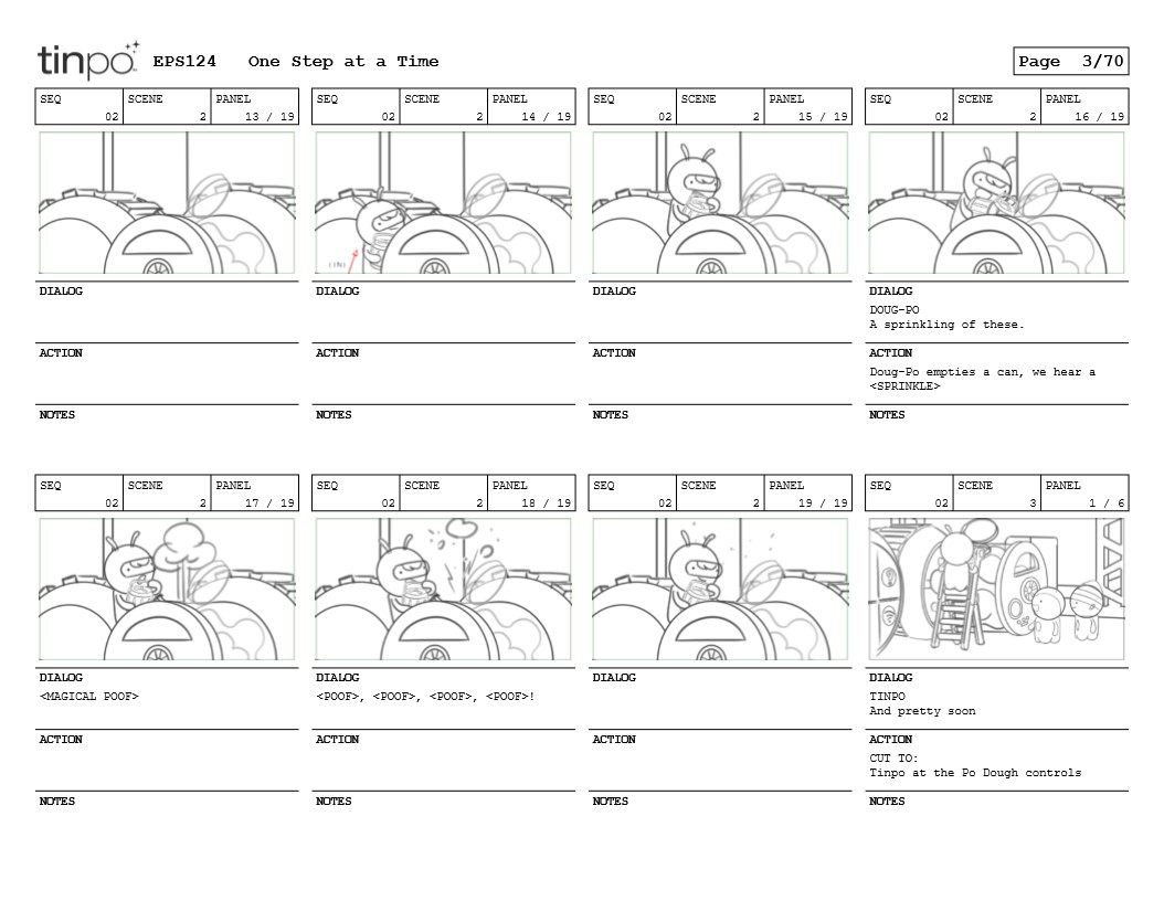 Portfolio - Storyboards - Studio B - Class of the Titans - One Step at a Time