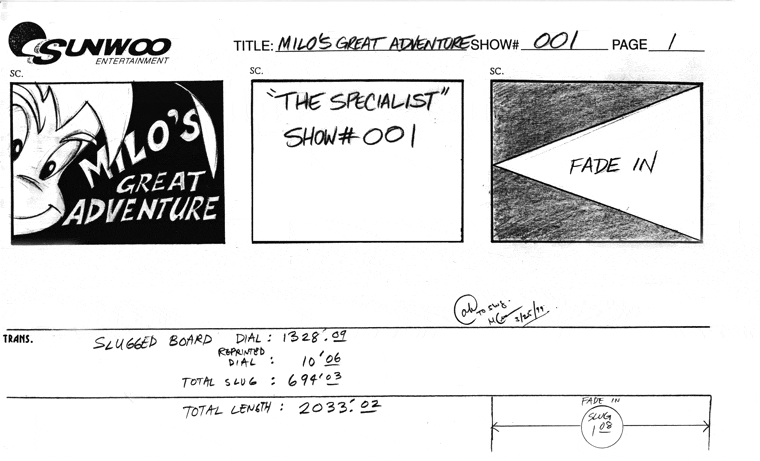 Portfolio - Storyboards - Sunbow - Generation O - The Specialist